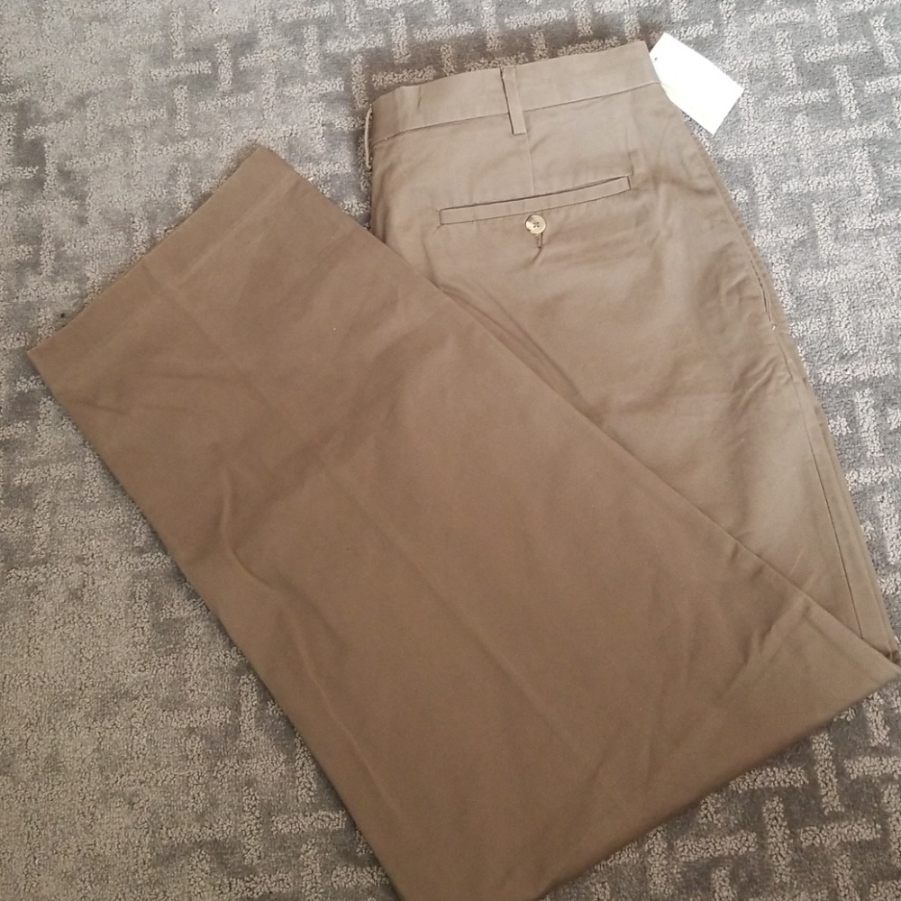 100% Cotton Khaki Pants,  new with tags 38W x 32L